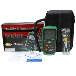 CEM 휴대용 디지털 온습도계 DT-615 K타입 열전대 지원 온도 습도 측정기